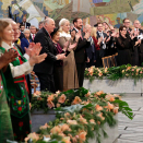 10. desember: Kongeparet og Kronprinsparet er til stede når Denis Mukwege og Nadia Murad mottar utmerkelsen i Oslo rådhus. Foto: Håkon Mosvold Larsen / NTB scanpix